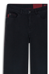 Calça First Black Reta Amaciado