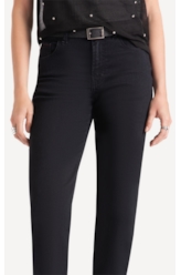 Calça First Black Reta Amaciado