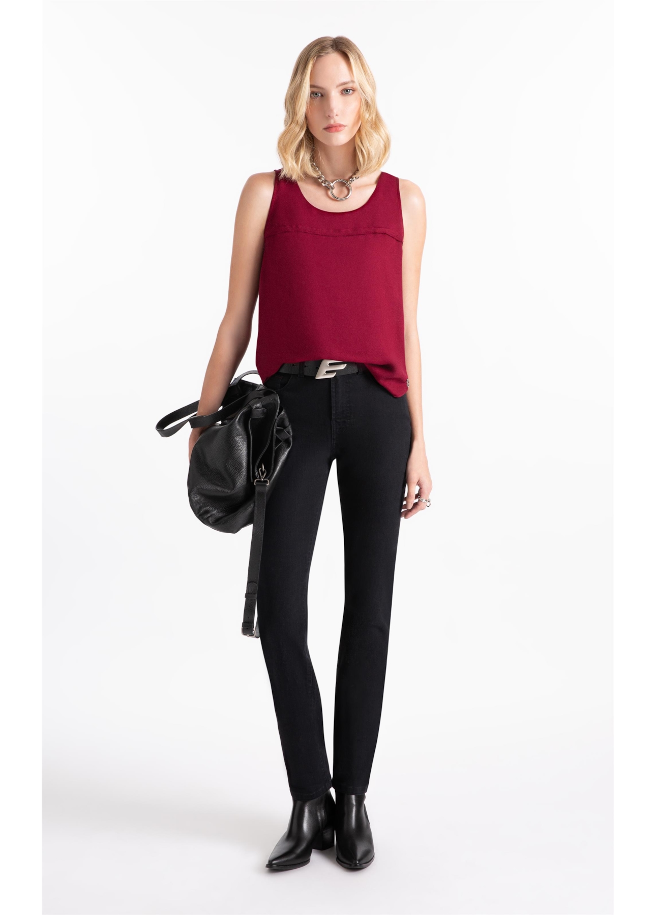 Calça First Black Skinny Amaciado