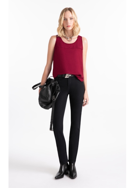 Calça First Black Skinny Amaciado