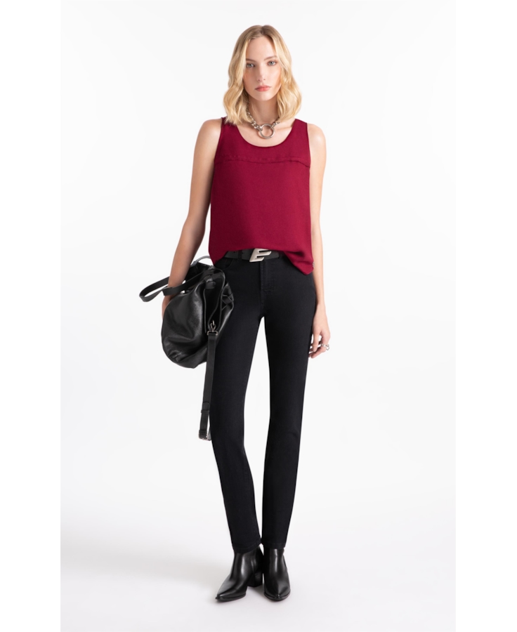 Calça First Black Skinny Amaciado