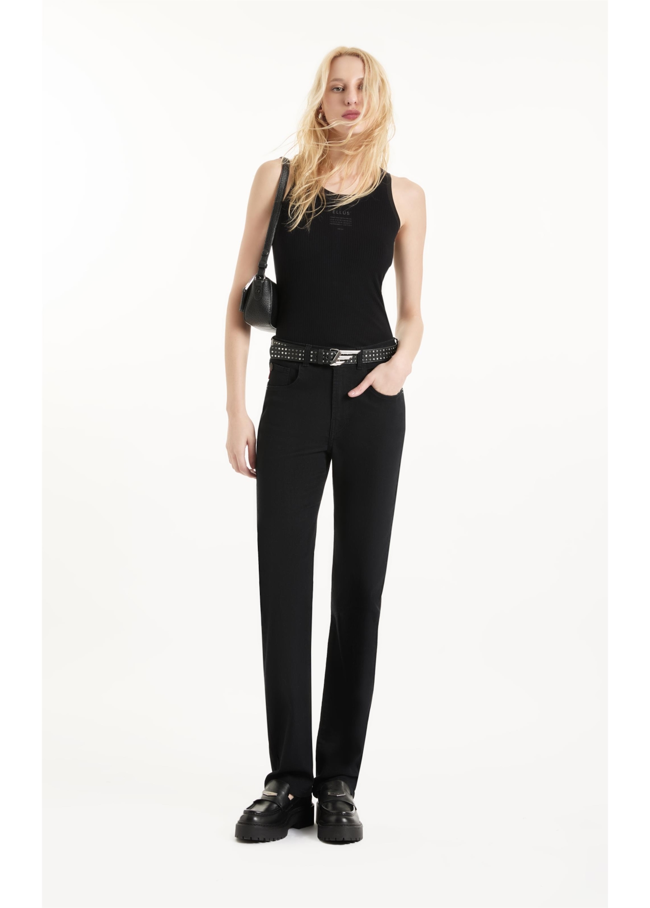 Calça First Black Slim Amaciado