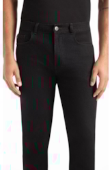 Calça First Black Slim Lav. Amaciado