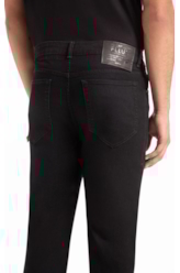 Calça First Black Slim Lav. Amaciado