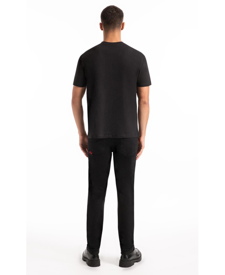 Calça First Black Slim Lav. Amaciado