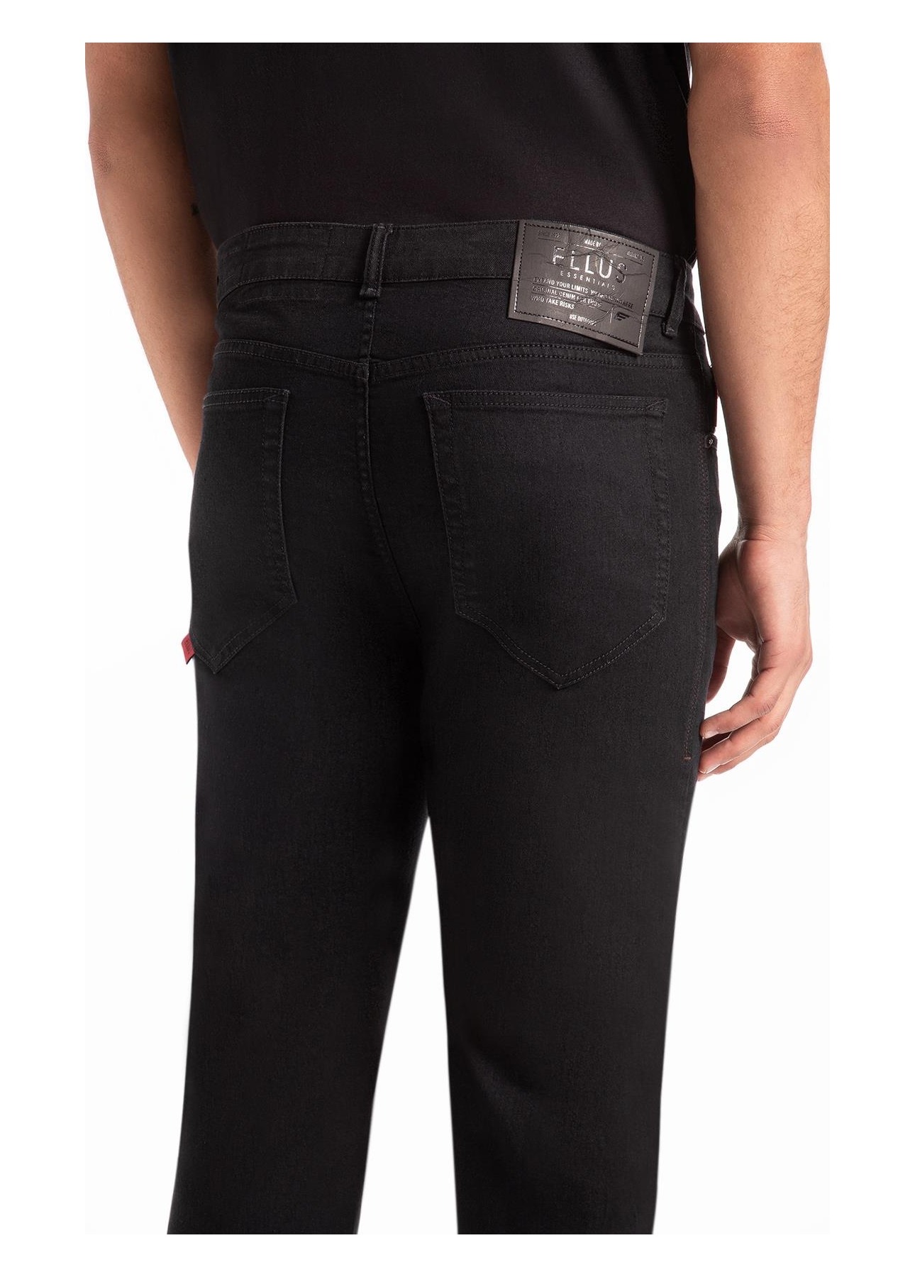 Calça First Black Slim Lav. Amaciado