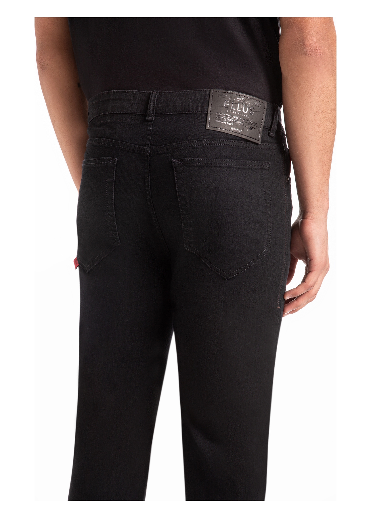 Calça First Black Slim Lav. Amaciado