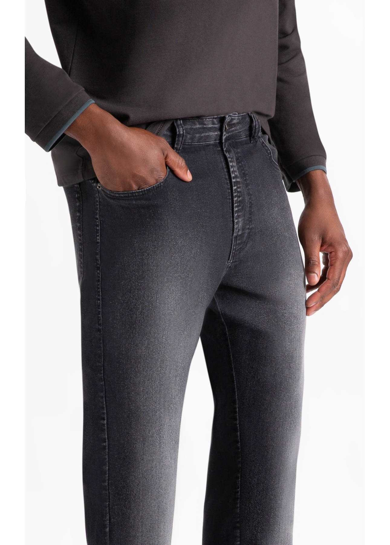 Calça First Black Slim Lav.Escuro