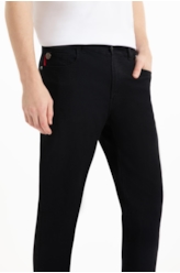 Calça First Black Straight 35 Amaciado