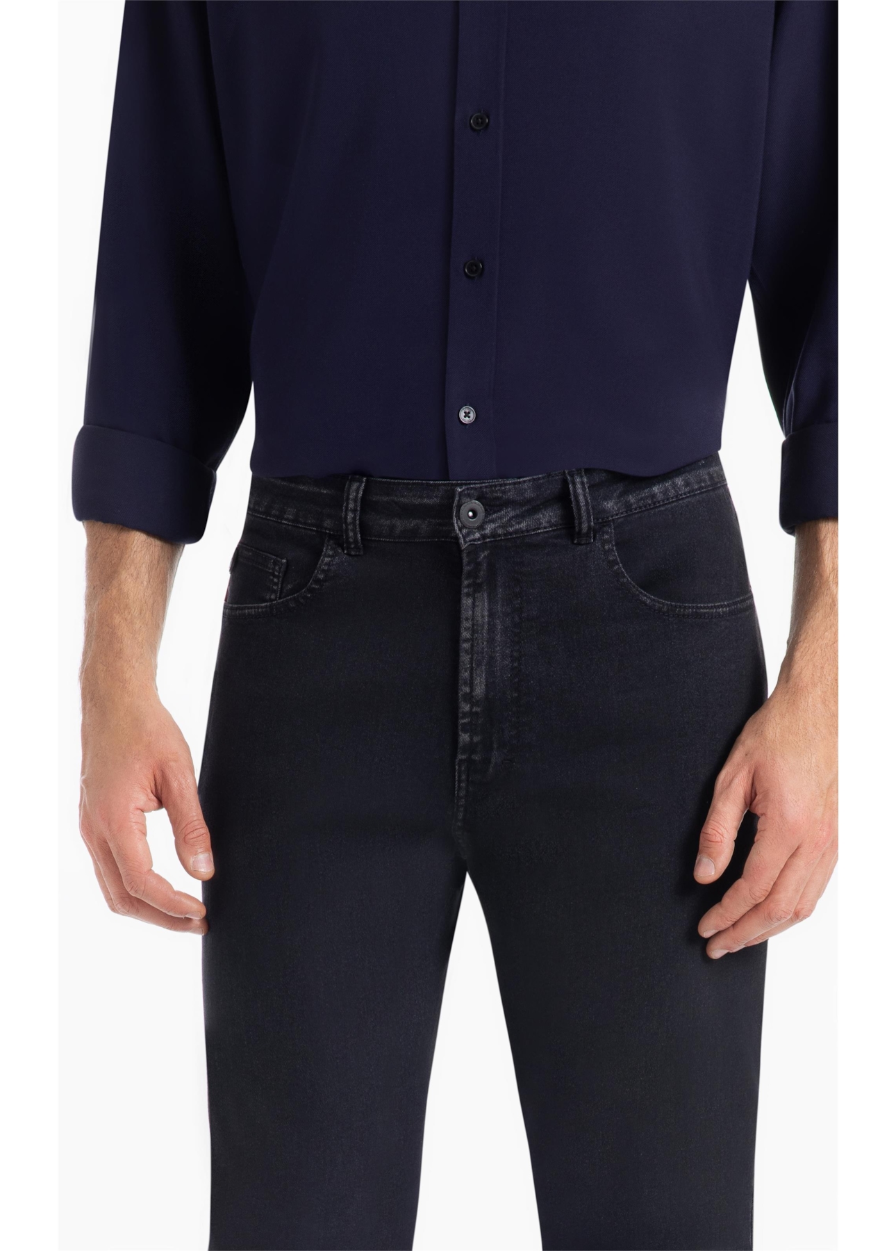 Calça First Black Straight Lav.Black