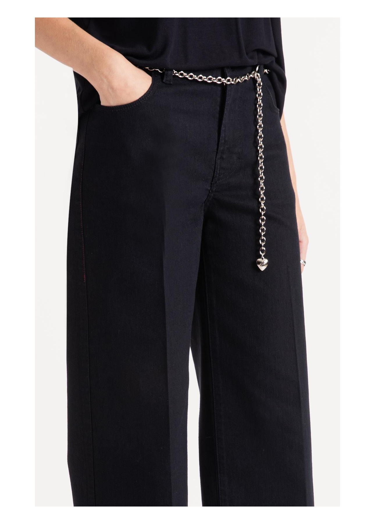 Calça  First Black Wide Amaciado