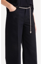 Calça  First Black Wide Amaciado