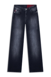Calça First Black Wide Lav.Escuro