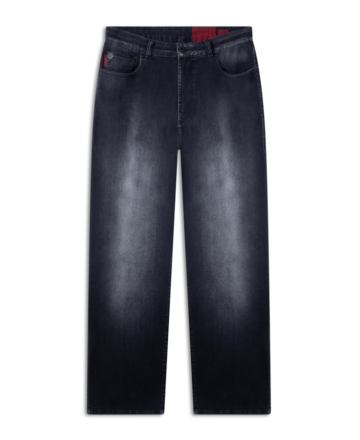 Calça First Black Wide Lav.Escuro