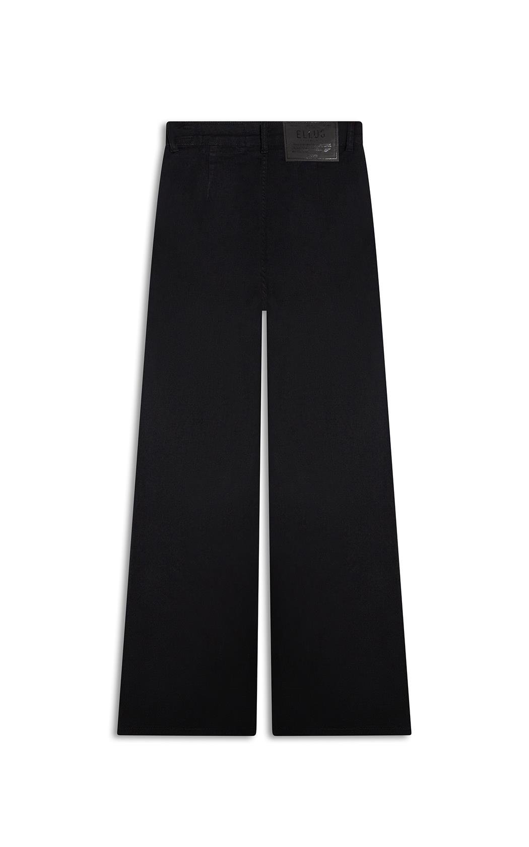 あゆ　黒38 Calça First Black Wide Leg Lav 35 Amaciado
