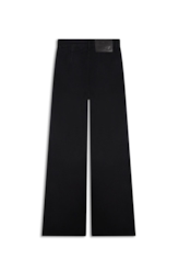 Calça First Black Wide Leg Lav 35 Amaciado