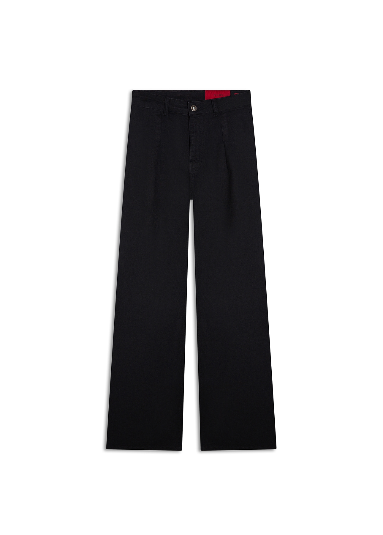 Calça First Black Wide Leg Lav 35 Amaciado
