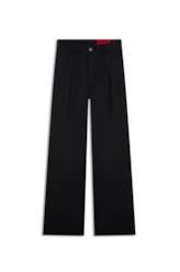 Calça First Black Wide Leg Lav 35 Amaciado