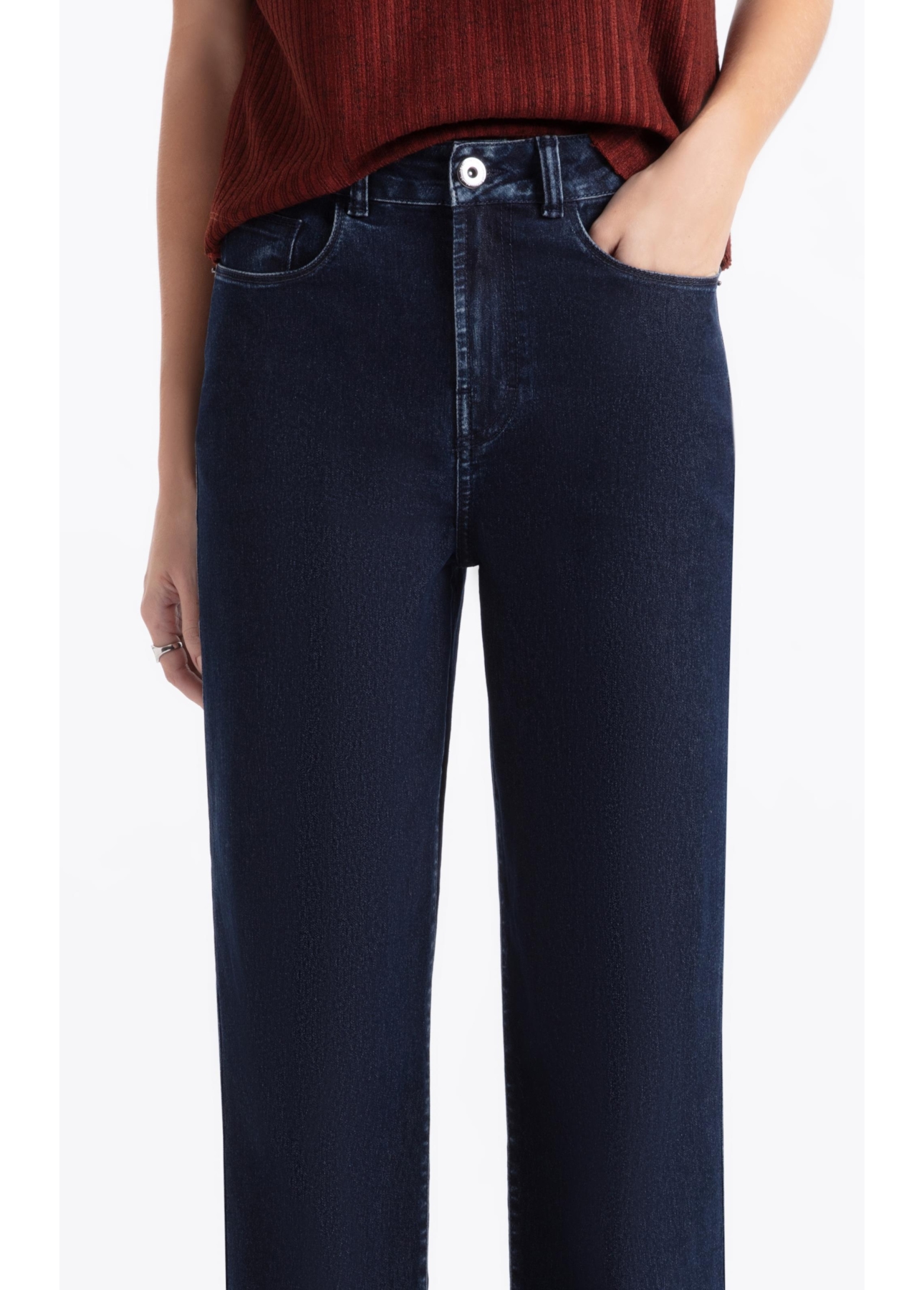 Calça First Blue Gisele Patheph Lav.Escuro