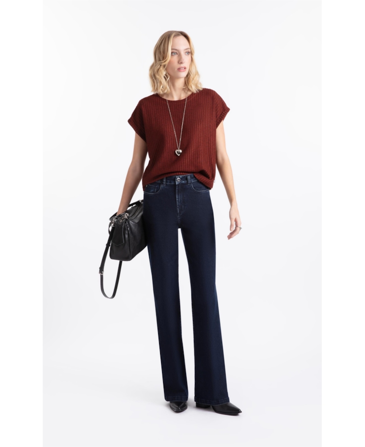 Calça First Blue Gisele Patheph Lav.Escuro