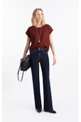 Calça First Blue Gisele Patheph Lav.Escuro