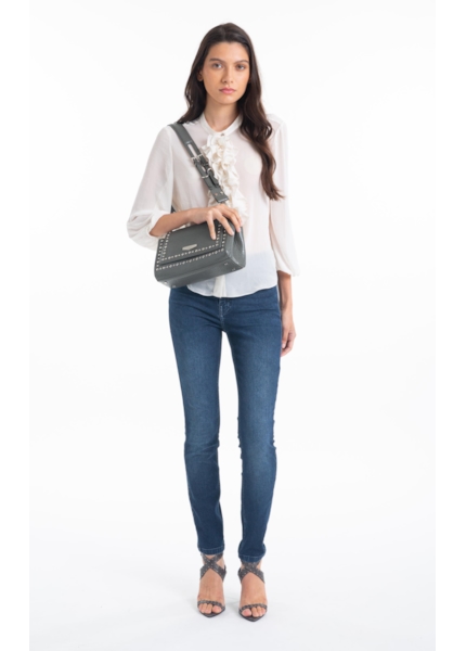 Calça First Blue Gisele Skinny Lav.Escuro