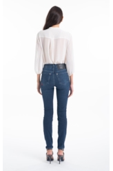 Calça First Blue Gisele Skinny Lav.Escuro