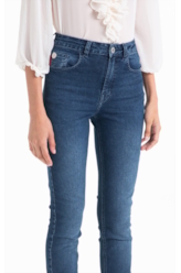 Calça First Blue Gisele Skinny Lav.Escuro