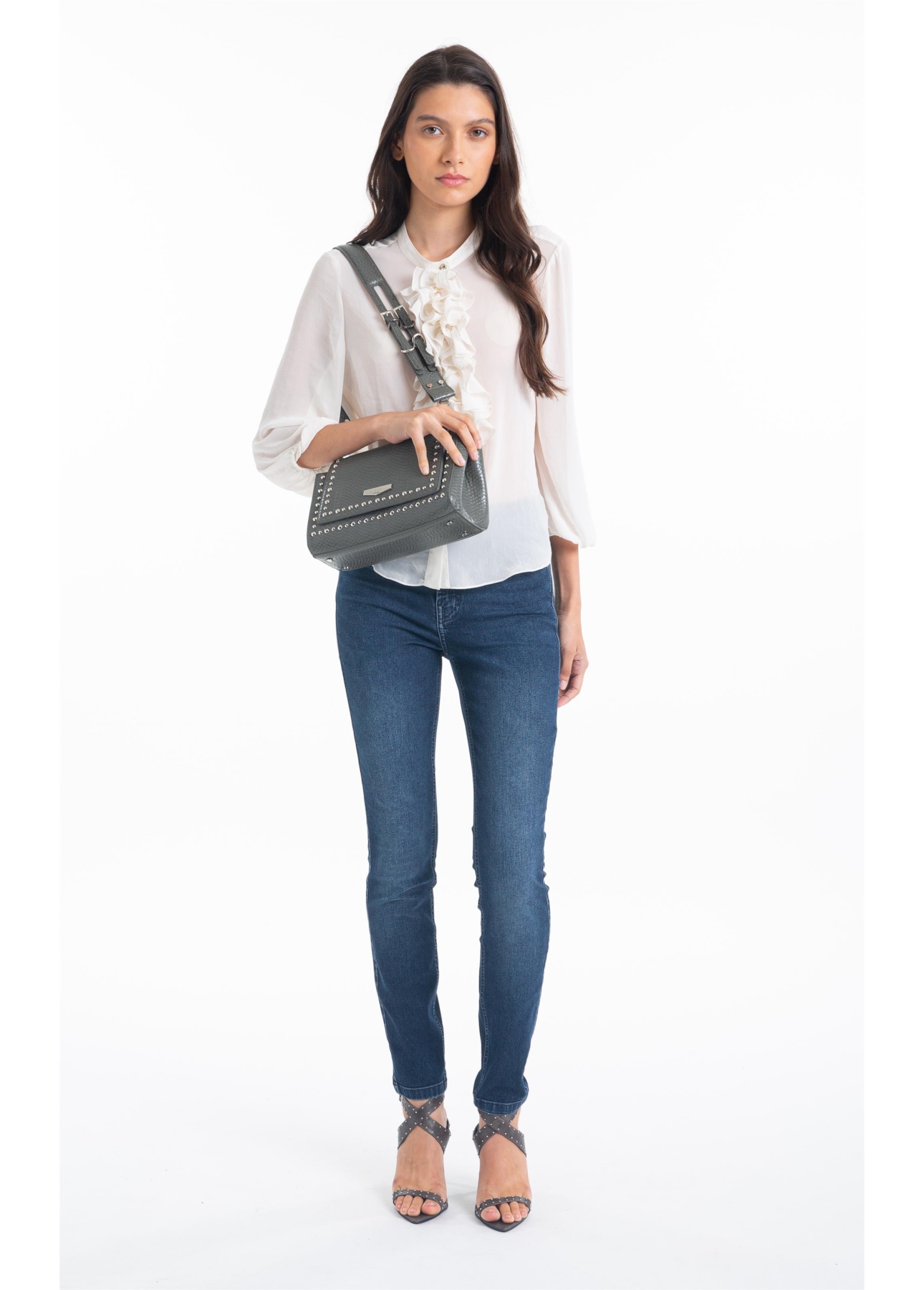 Calça First Blue Gisele Skinny Lav.Escuro