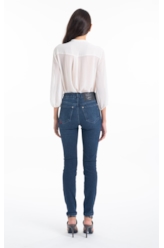 Calça First Blue Gisele Skinny Lav.Escuro
