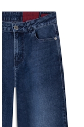 Calça First Blue (Reta) 5 Pockets Lav.Escuro C/ Used 1991-Lav.Escuro C/ Us