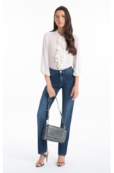 Calça First Blue (Reta) 5 Pockets Lav.Escuro C/ Used 1991-Lav.Escuro C/ Us