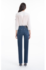 Calça First Blue (Reta) 5 Pockets Lav.Escuro C/ Used 1991-Lav.Escuro C/ Us