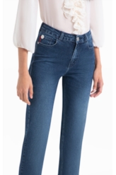 Calça First Blue (Reta) 5 Pockets Lav.Escuro C/ Used 1991-Lav.Escuro C/ Us