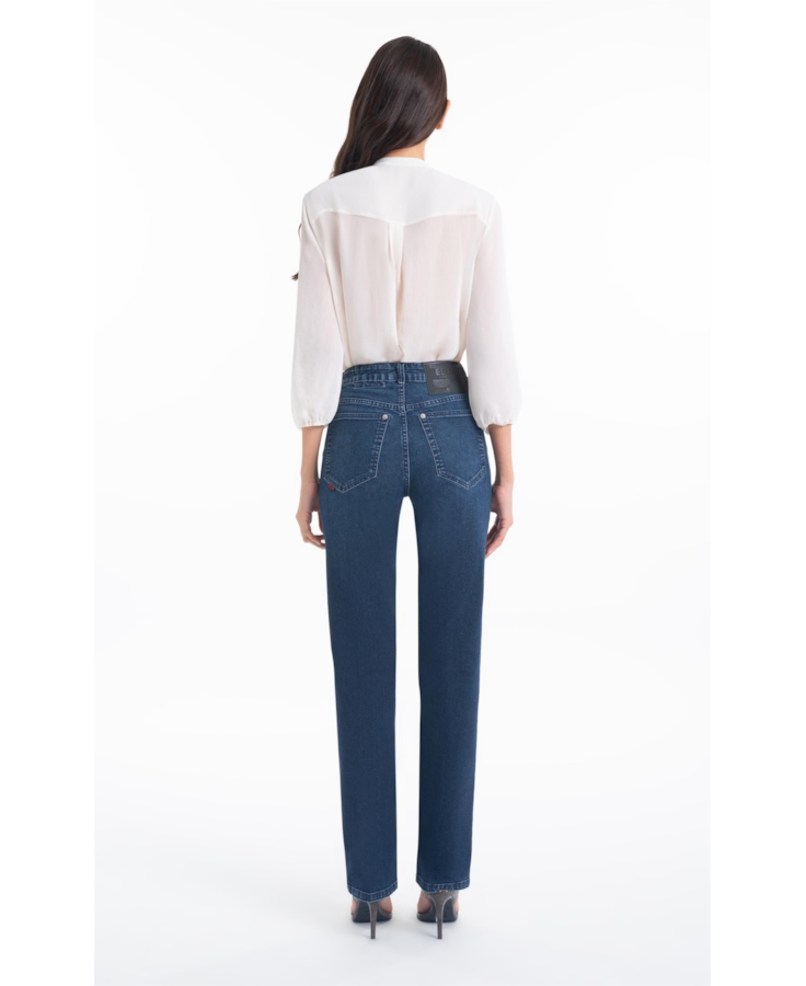 Calça First Blue (Reta) 5 Pockets Lav.Escuro C/ Used 1991-Lav.Escuro C/ Us