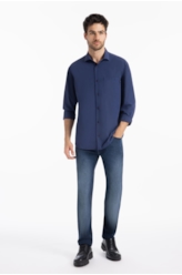 Calça First Blue Slim Lav.Escuro