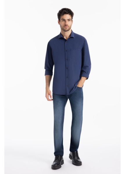 Calça First Blue Slim Lav.Escuro