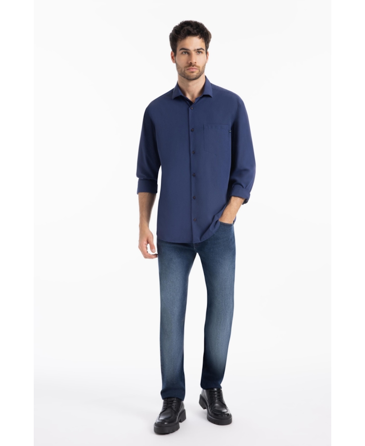Calça First Blue Slim Lav.Escuro