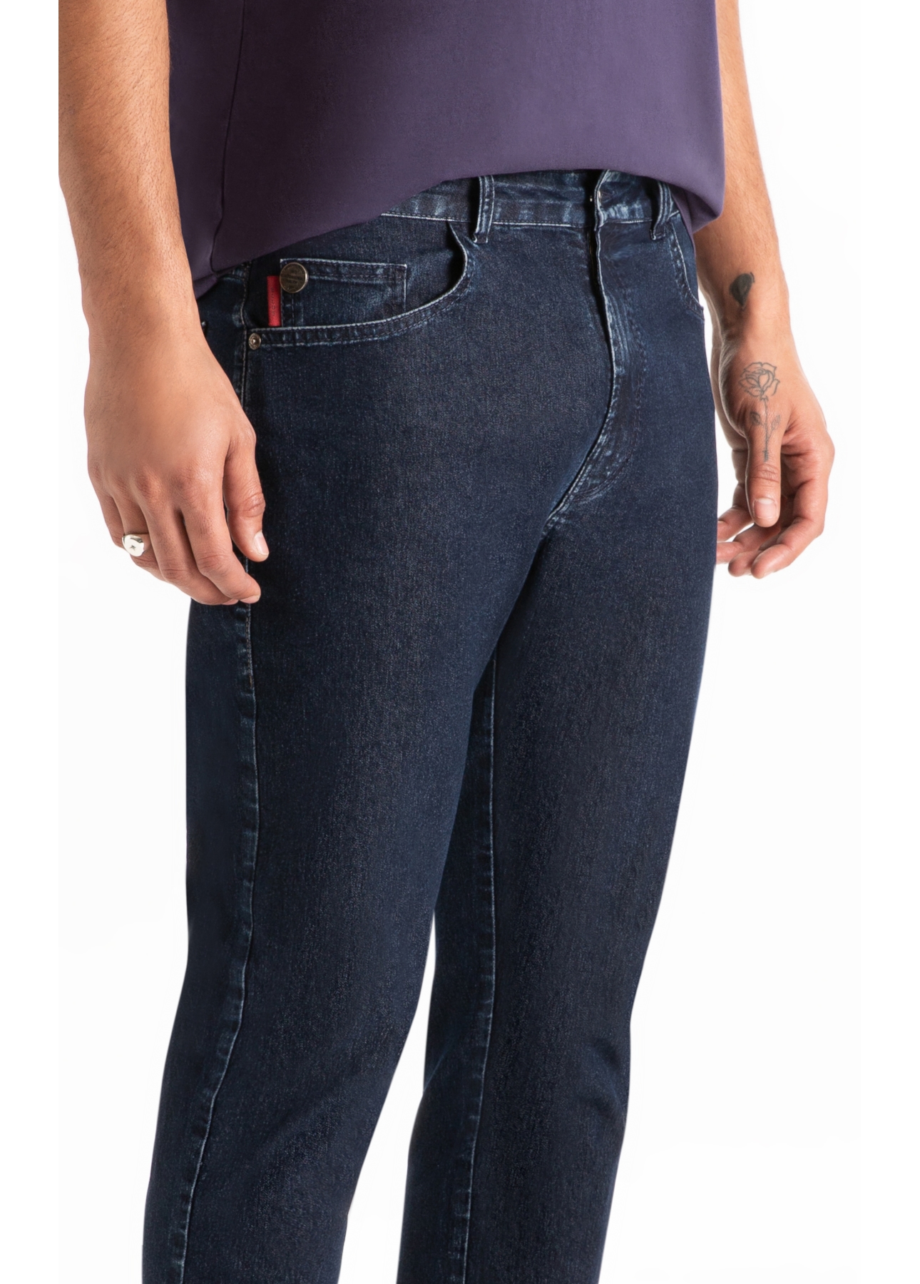 Calça First Blue Slim Lav.Escuro C/ Luva