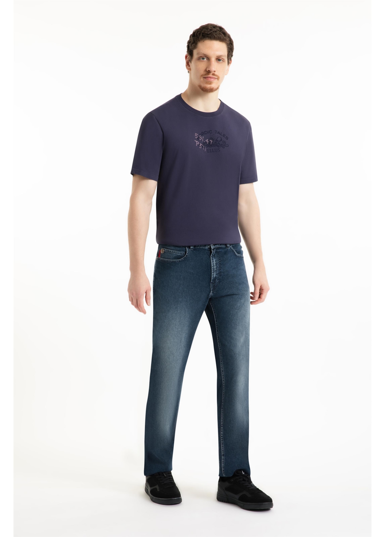 Calça First Blue Straight 1991-Lav.Escuro C/ Used