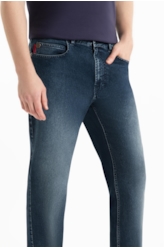 Calça First Blue Straight 1991-Lav.Escuro C/ Used