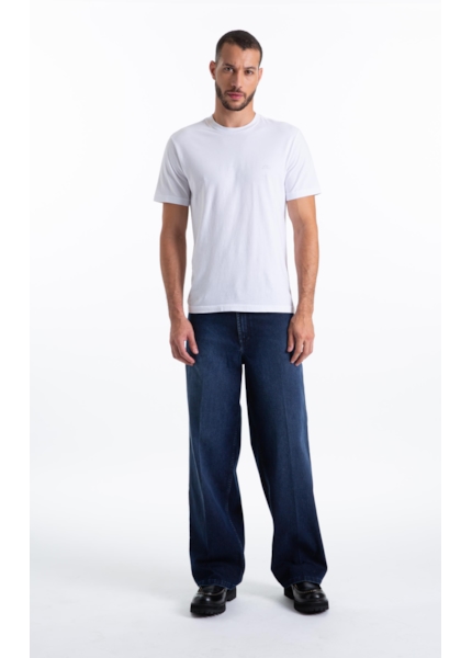 Calça First Blue Wide Lav.Escuro