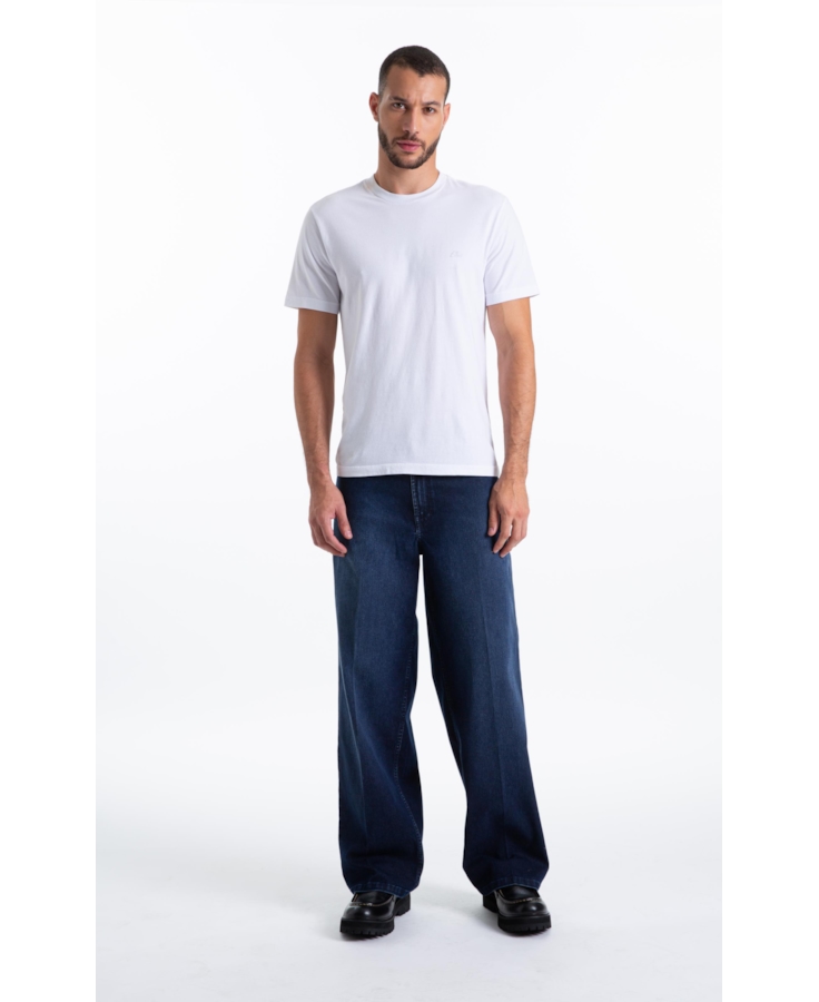 Calça First Blue Wide Lav.Escuro