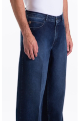 Calça First Blue Wide Lav.Escuro
