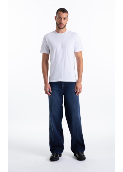 Calça First Blue Wide Lav.Escuro