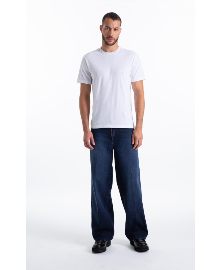 Calça First Blue Wide Lav.Escuro