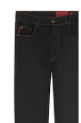 Calça Firt Black Slim Amaciado