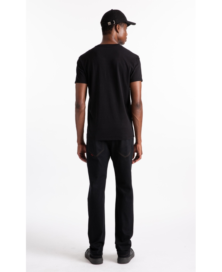 Calça Firt Black Slim Amaciado