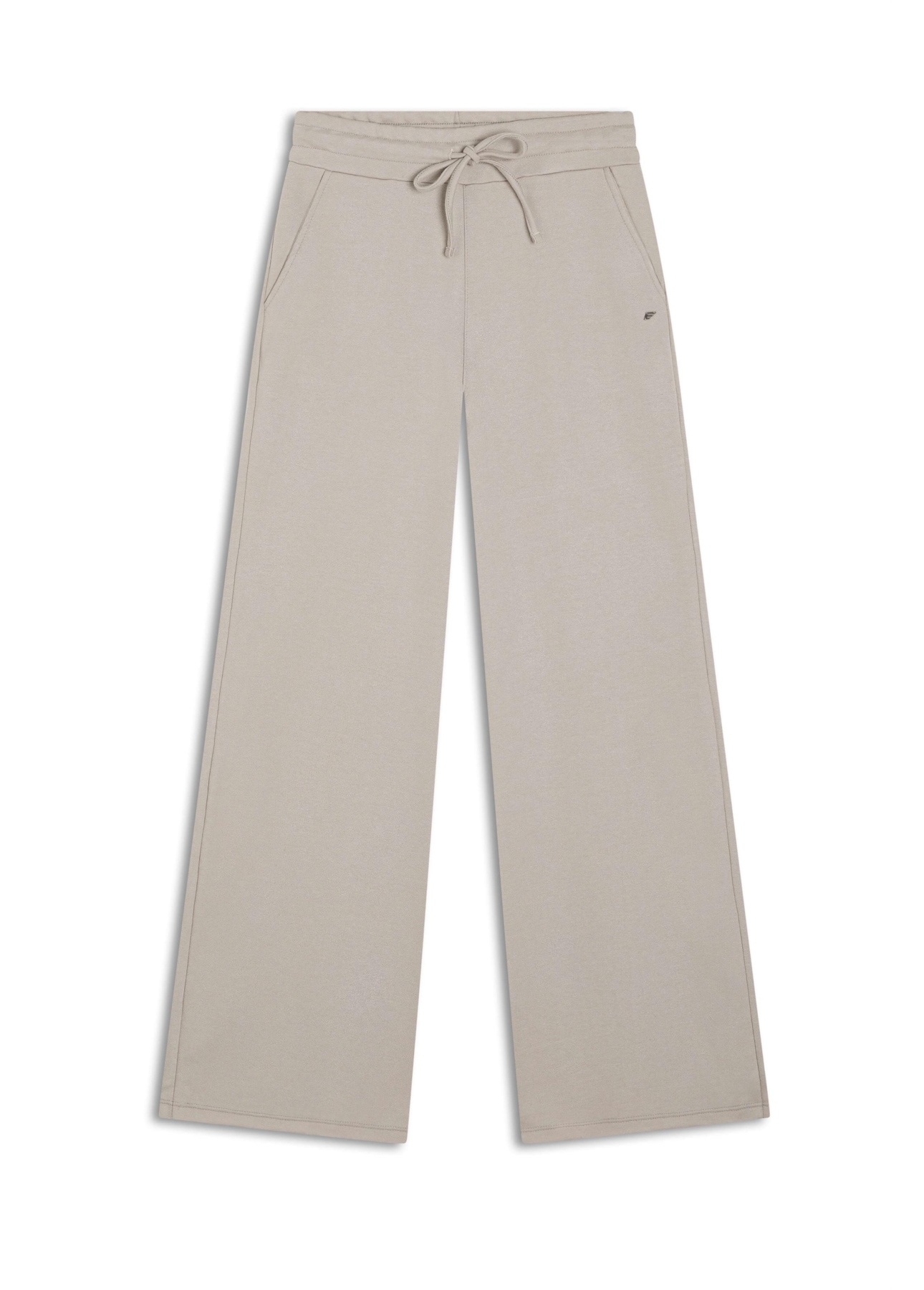 Calça Fleece Wide Leg Glitter Caqui