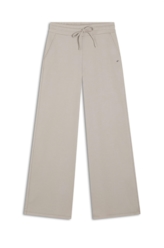 Calça Fleece Wide Leg Glitter Caqui